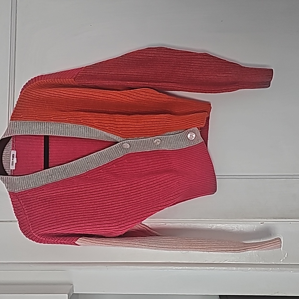 Steve madden cardigan sweater pink